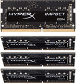 SO-DIMM 16GB KIT 4x4GB DDR4 PC 2400 Kingston HyperX Impact HX424S15IBK4/16